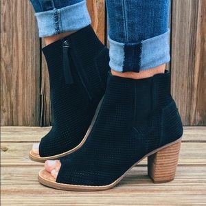 Toms Peep Toe Bootie Size 7.5